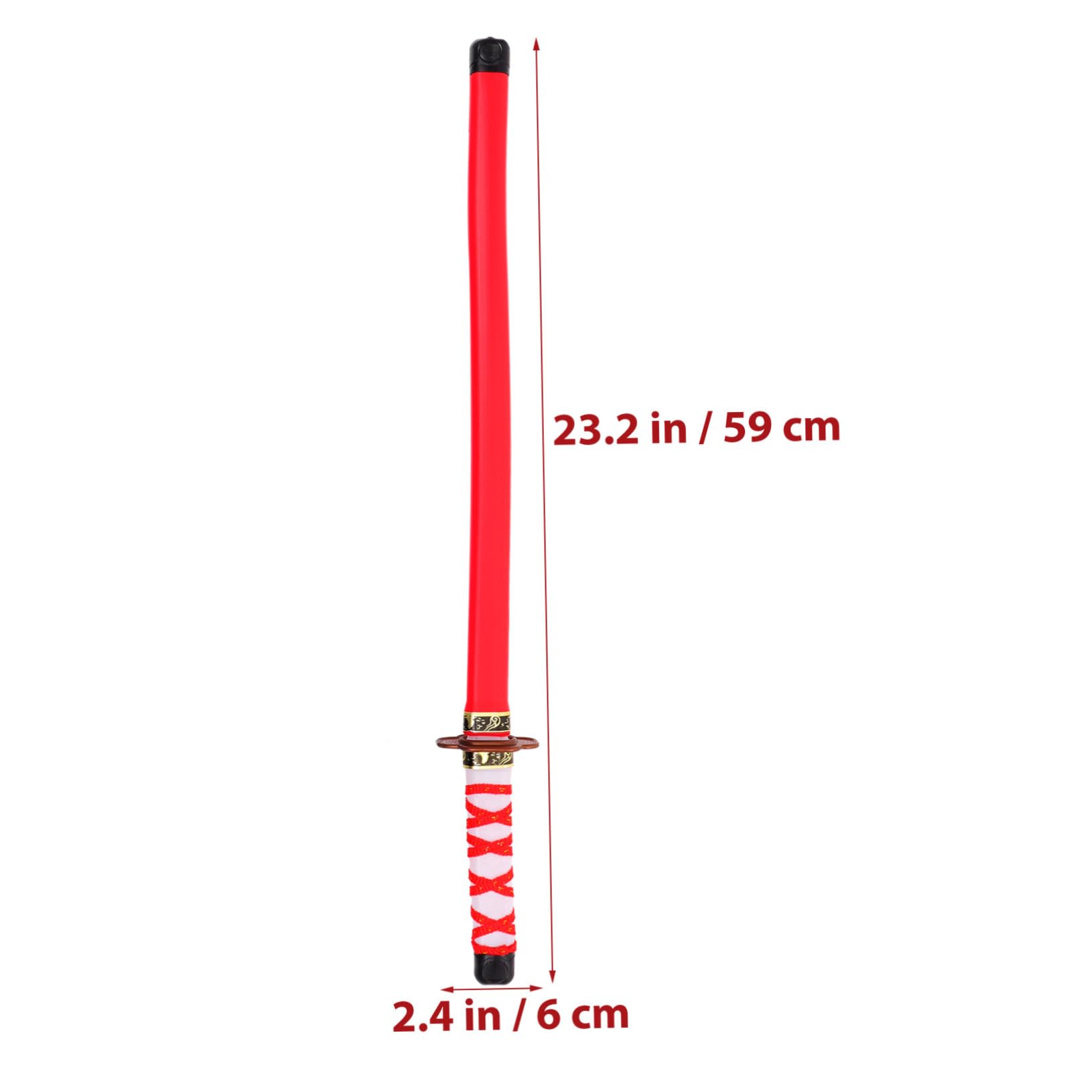 SOLUSTRE Set 3 Spade Giapponesi Per Bambini Giocattoli Di Cosplay Spade Lunghe Leggere Per Bomboniere Feste Compleanno 8-12 Anni Costume Halloween Giochi Creativi