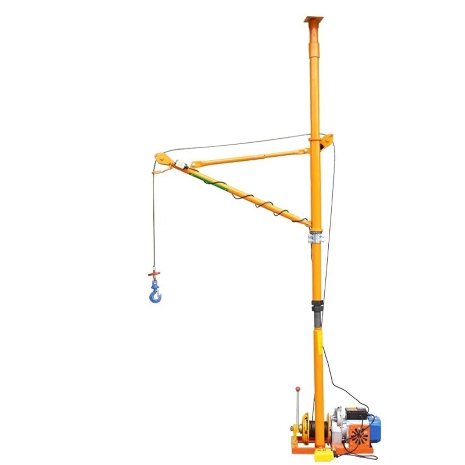 Verricello elettrico Macchina di sollevamento per interni per uso domestico Decorazione edifici Sollevamento sabbia per porte e finestre Gru con argano Paranco Elettrico da Puleggia(500Type 30m)