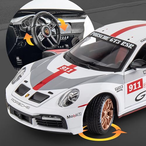 Image of Magicwand【Random Design Die-Cast 1:24 Scale Porrsche Matini【Large】 with 4 Openable Doors Working Steering,Lights & Music【Pack of 1】