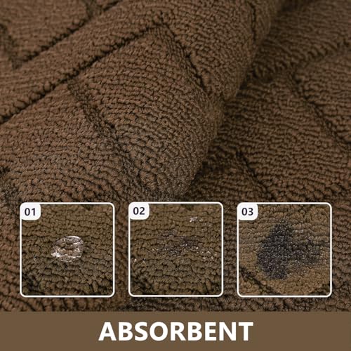 Image of hicorfe Kitchen Runner Rug,24 inchx71 inch+24 inchx35 inch Kitchen Set,Non-Slip Kitchen Mat