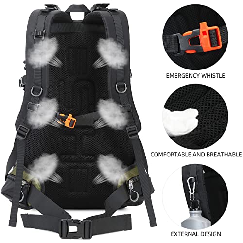 Shenhu Hiking Backpack 40L Waterproof Daypack Outdoor Sport Trekking,Camping Backpack For Men Women Green #TOP3