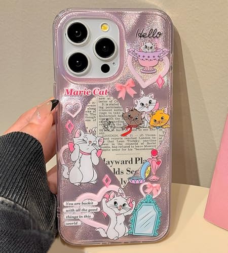 Amazon.co.jp: CASETK iPhone 15用 ケース Marie マリーキャット