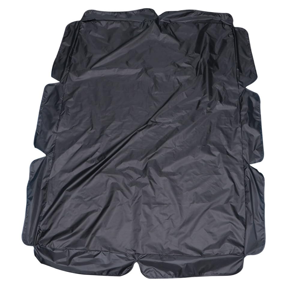 Funda para columpio de 3 plazas Holibanna en poliéster negro para exterior