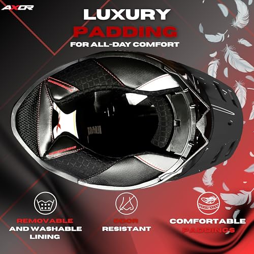 Image of Brutale Surges Dual Spoiler Helmet - Aerodynamic Full Face Design | Triple Certified (ISI, DOT, ECE) | Premium Safety & Comfort- Red Grey, Size:S
