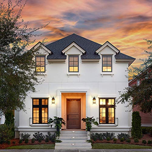 Cinoton Dusk To Dawn Outdoor Wall Lighting, Outdoor Wall Lantern With Water Ripple Glass Waterproof Wall Sconce For Porch, Front Door, Patio Or Garage, 1 Pack #TOP5