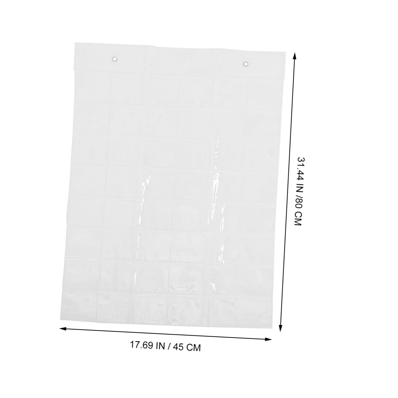 DOITOOL Transparent Storage Hanging Bag Cell Phone Shoe Classroom Pocket Holder Stand Hanging Shoe Holder Door Shoe Rack Shoe Organizer Pocket Chart with Cards