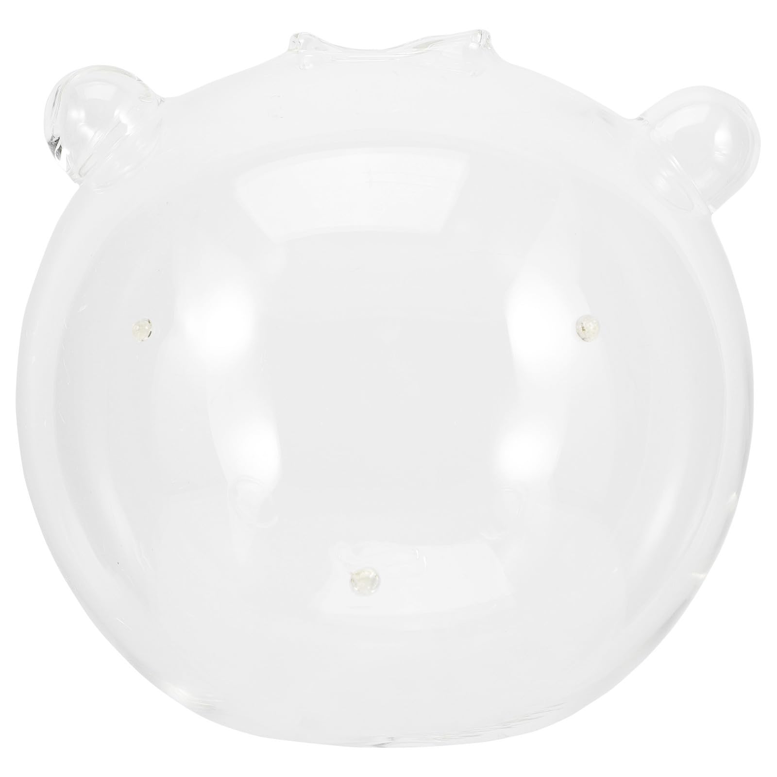 Hucha de oso creativo en vidrio visible para regalar en cumpleaños y eventos