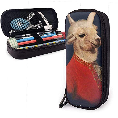 Preisvergleich Produktbild Mozart Poster Leder Federmäppchen, Bleistiftbeutel mit Reißverschluss Stifthalter Nanoprint Leder Schreibmappe