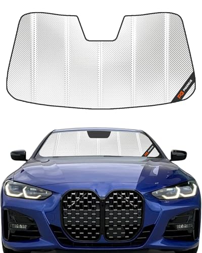 Pigenius Windshield Sun Shade for BMW 4 Series Coupe (G22) & M4 (G82) 2021-2026, Fits 430i M440i M...