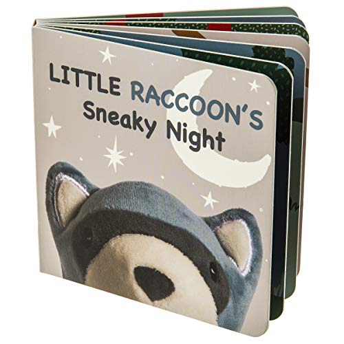 Image of Mary Meyer Leika Baby Board Book 6 x 6 Inches, Little Raccoon