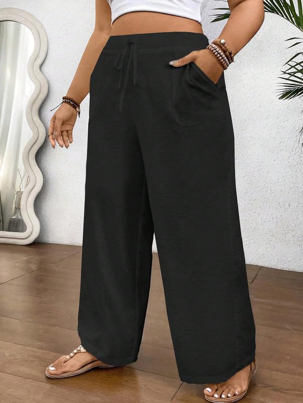 Image of DTR FASHION Women's Stretchable Solid Cotton Blend Casual Trouser