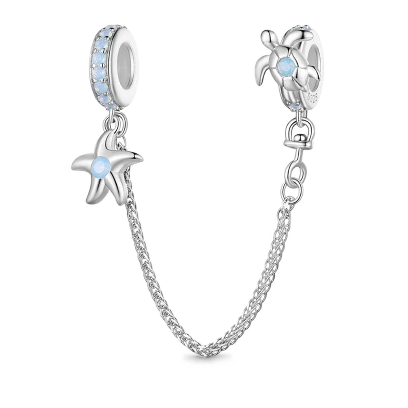 GNOCE Ocean World Sea Life Charms for Bracelets, 925 Sterling Silver Cute Animal Pendant Dangle Charm Bead Fit Bracelets &amp; Necklaces, Hand-Finished Keepsake Jewelry Gift for Women