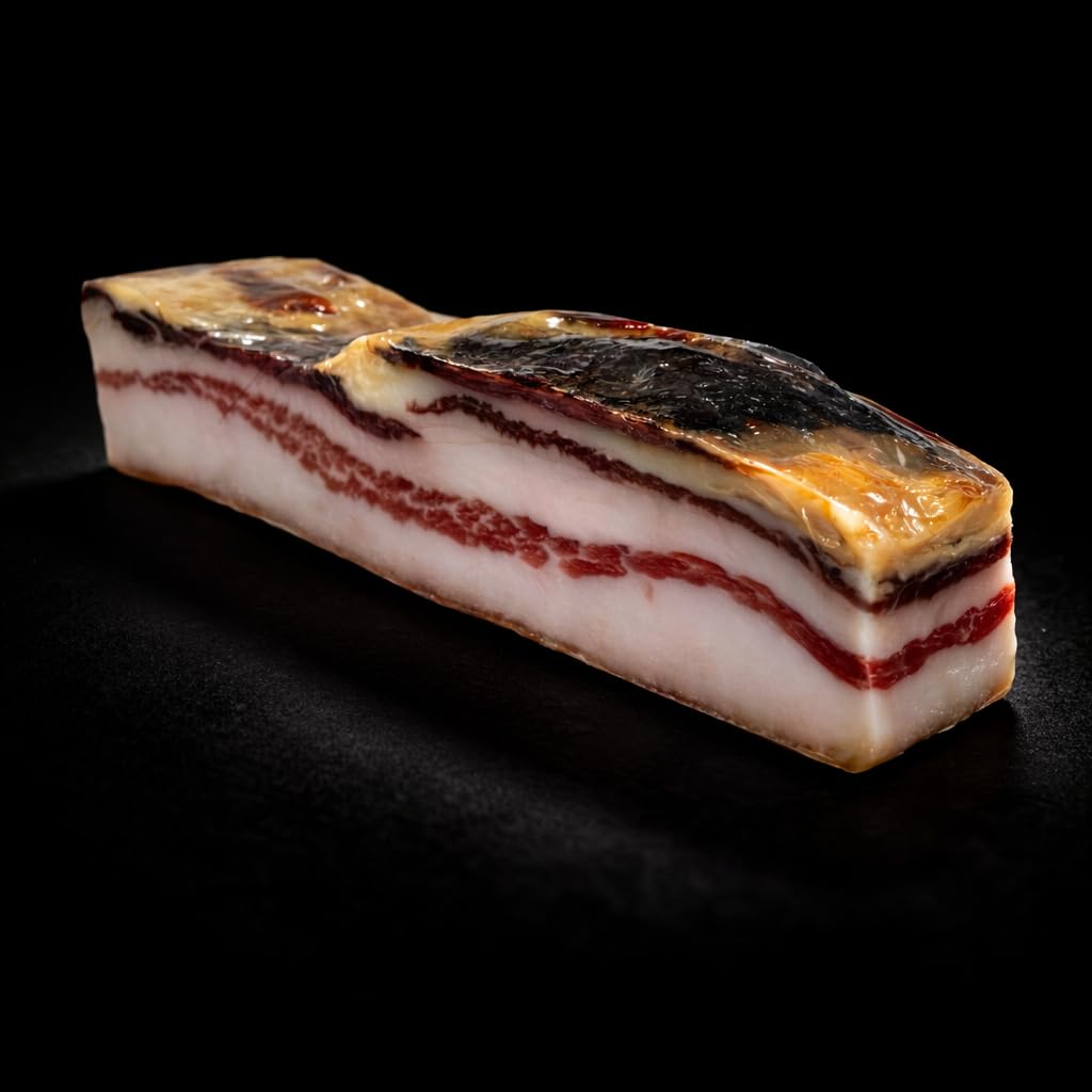 Panceta Ibérica Artesana Curada 400 g – Pieza Noble del Cerdo Ibérico – Salazón y Curación Natural 12 Meses