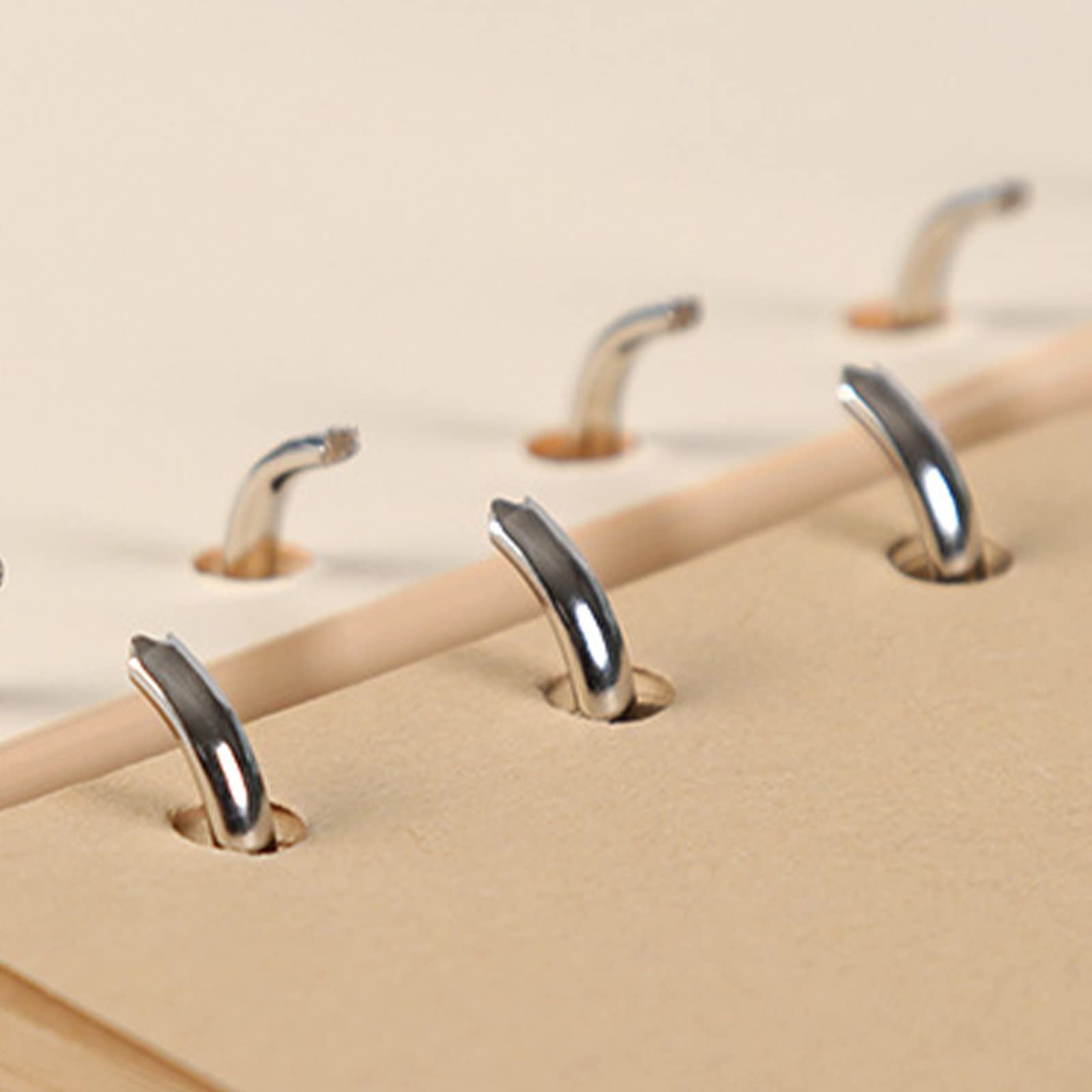 PATIKIL A7 Nachfüllpapier, ungefüttertes Blanko Kraftpapier, nachfüllbare 6 Loch Füllstoffe, lose Blätter für 6 Ring Binder Notizbuch, 80 Blatt/160 Seiten, Schwarz