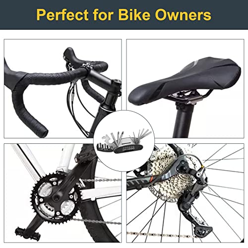16-in-1 Werkzeuge für Fahrrad-Multitool,TAAMAN Multiwerkzeug,Flickzeug,Schrauber,Reifenheber,Speichenschlüssel und Feile - Image 4