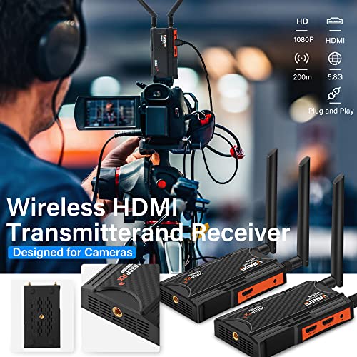 RX Only, Wireless HDMI Extender Receiver, Up to 1 TX to 4 RX Connections, Max Line-of-Sight Transmission Distance 1 TX to 1 RX (250m), 1 TX to 2 RX (230m), 1 TX to 3 RX (210m), 1 TX to 4 RX (190m) - Thumbnail 3