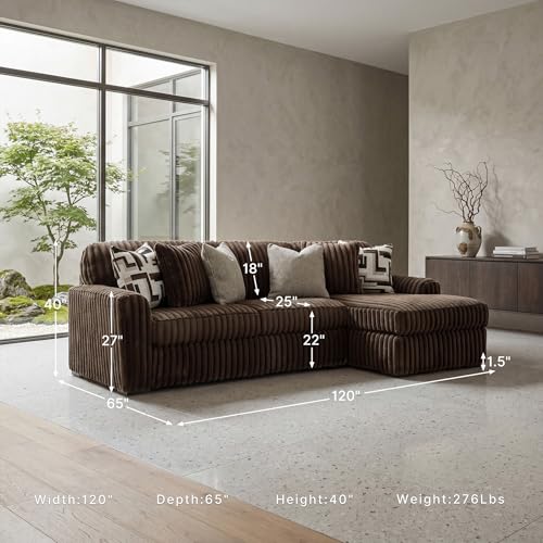 Image of Signature Design by Ashley Midnight-Madness Casual Right-Arm Facing 2-Piece Sectional Sofa with Chaise and Reversible Cushion, Dark Brown