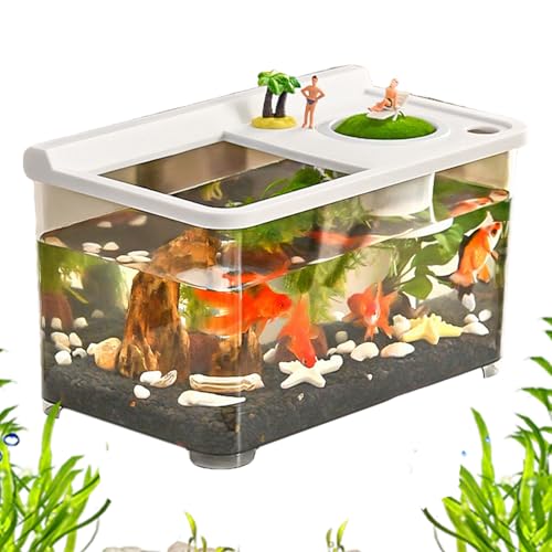 Petit aquarium Teksome de table pour végétaliser un petit espace de vie - 7