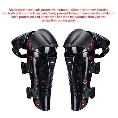 GES Upgrade Knieschützer Motorrad Knieschutz Knieschutz Guards Protector Kit Motocross Racing (Schwarz) - Image 3