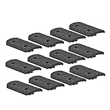 良品武品 12枚セット M-LOK マグプルタイプ RAIL COVER TYPE 2 レイルカバー レイルパネル 12枚セット 樹脂製 (BK ブラック)