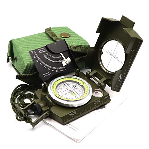 Brújula Militar de Metal Lensatic con Inclinómetro y Resistente al Agua miniatura 1