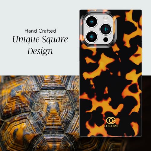 Image of COCOMII Rectangle for iPhone 15 Pro Max Case, Matte Tortoiseshell