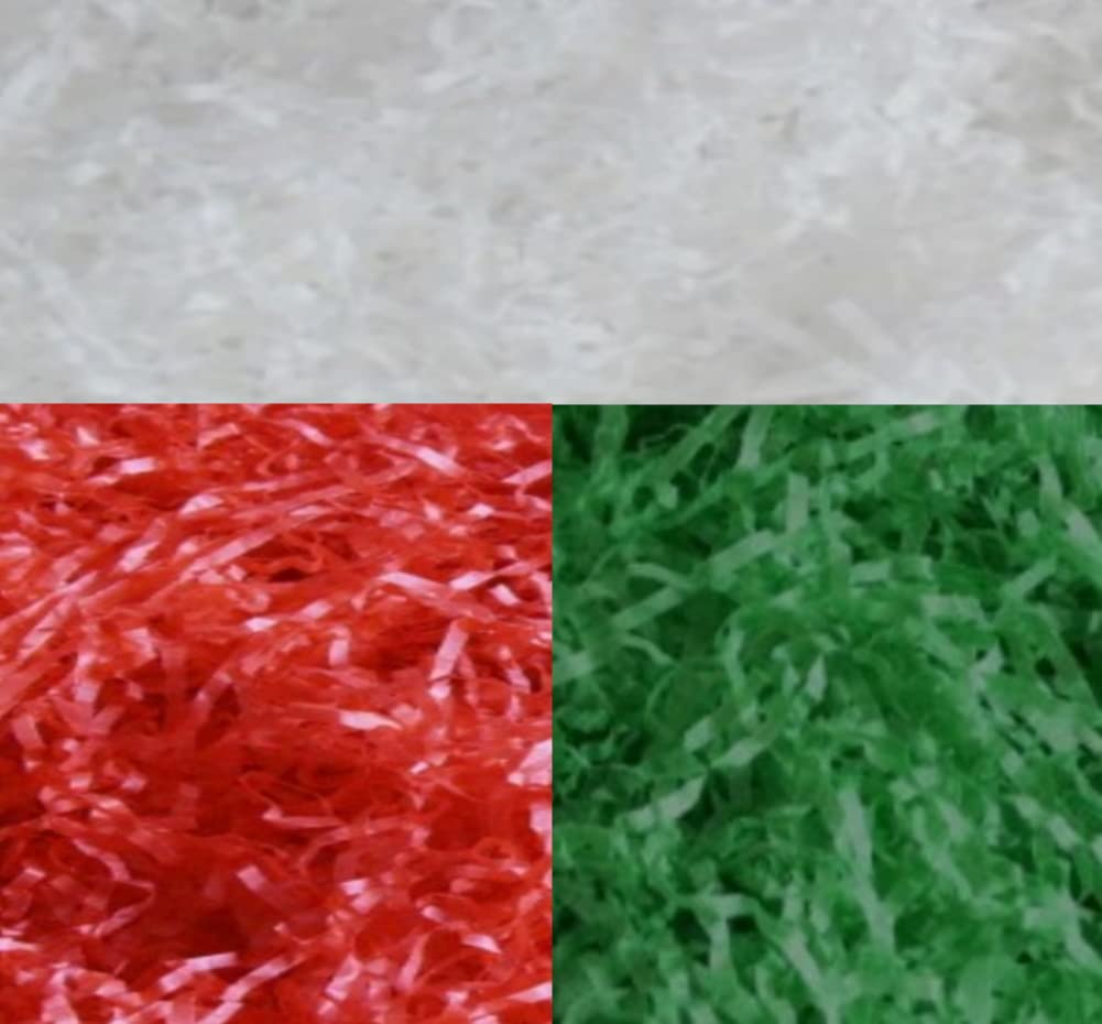 Mustbebonkers Christmas Packs Of Acid Free Shredded Tissue Paper Shred! Gift Hamper Stuffing Filler (, 20G)