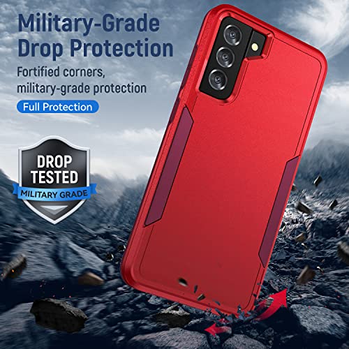 Image of for Samsung Galaxy S21 Case with HD Screen Protector, Red