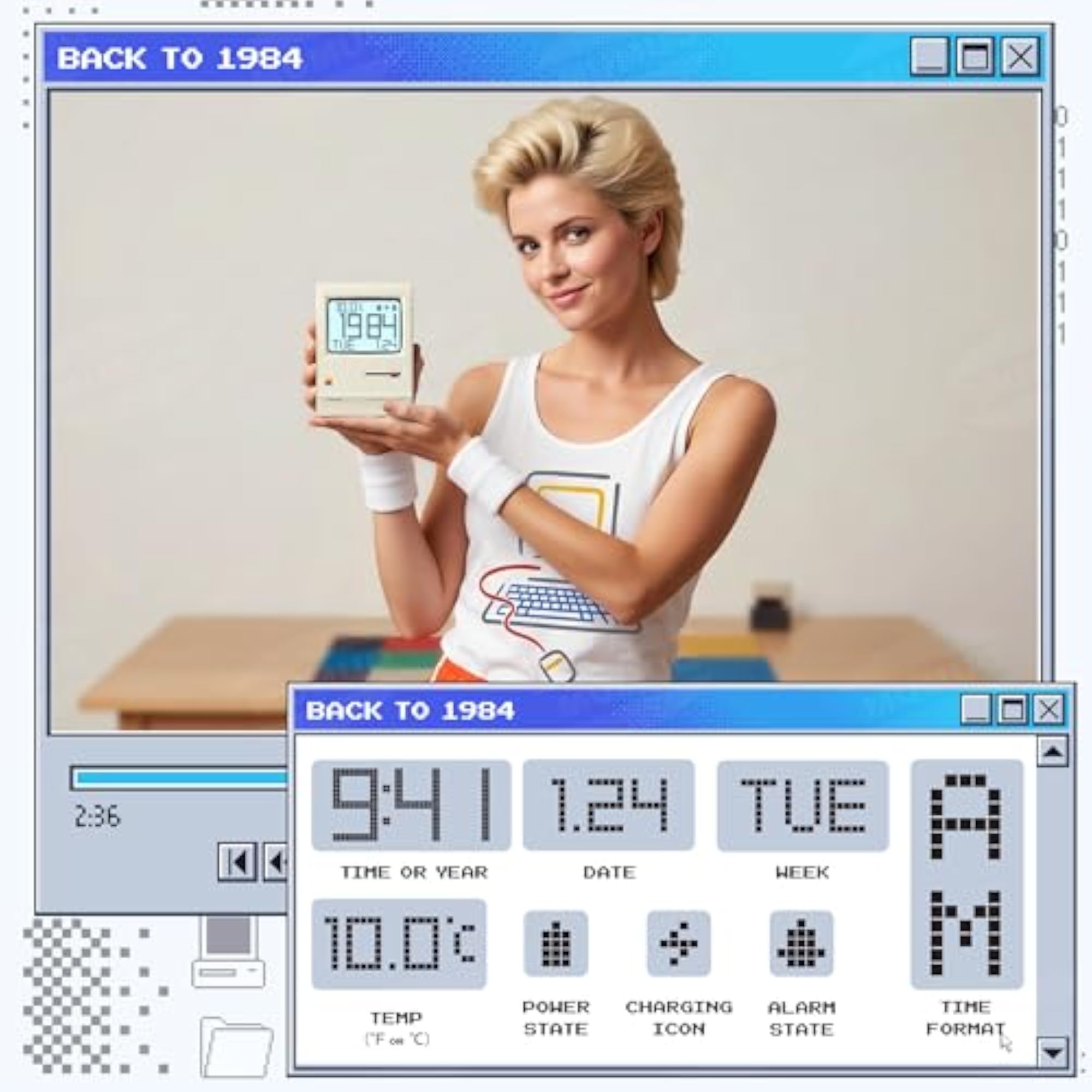 Retro Pixel Alarm Clock