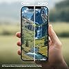 POPIO Military-Grade Gorilla Tempered Glass Compatible For iPhone 15 / iPhone 16 (Black) Edge To Edge Coverage With Easy Installation Kit for Smartphone #3
