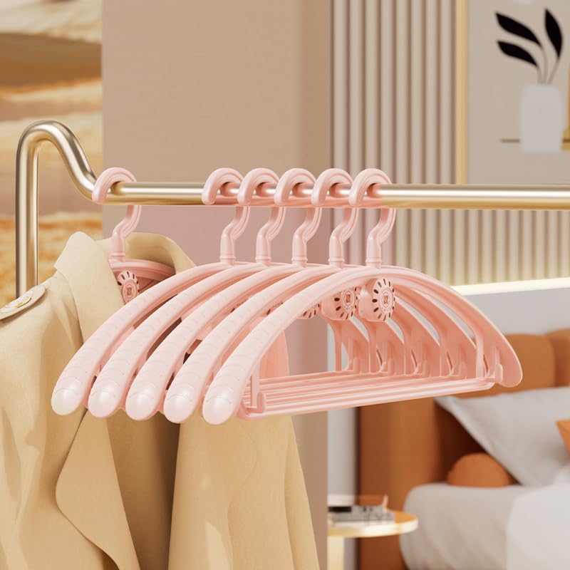 MDGC Pack of 20 -Clothes Hangers Non-Slip, Space Saving Felt Hangers for Pants, Coat -Plastic Clothes Hanger with Hooks and Aromatherapy Design, Infuse Clothes with Fragrance