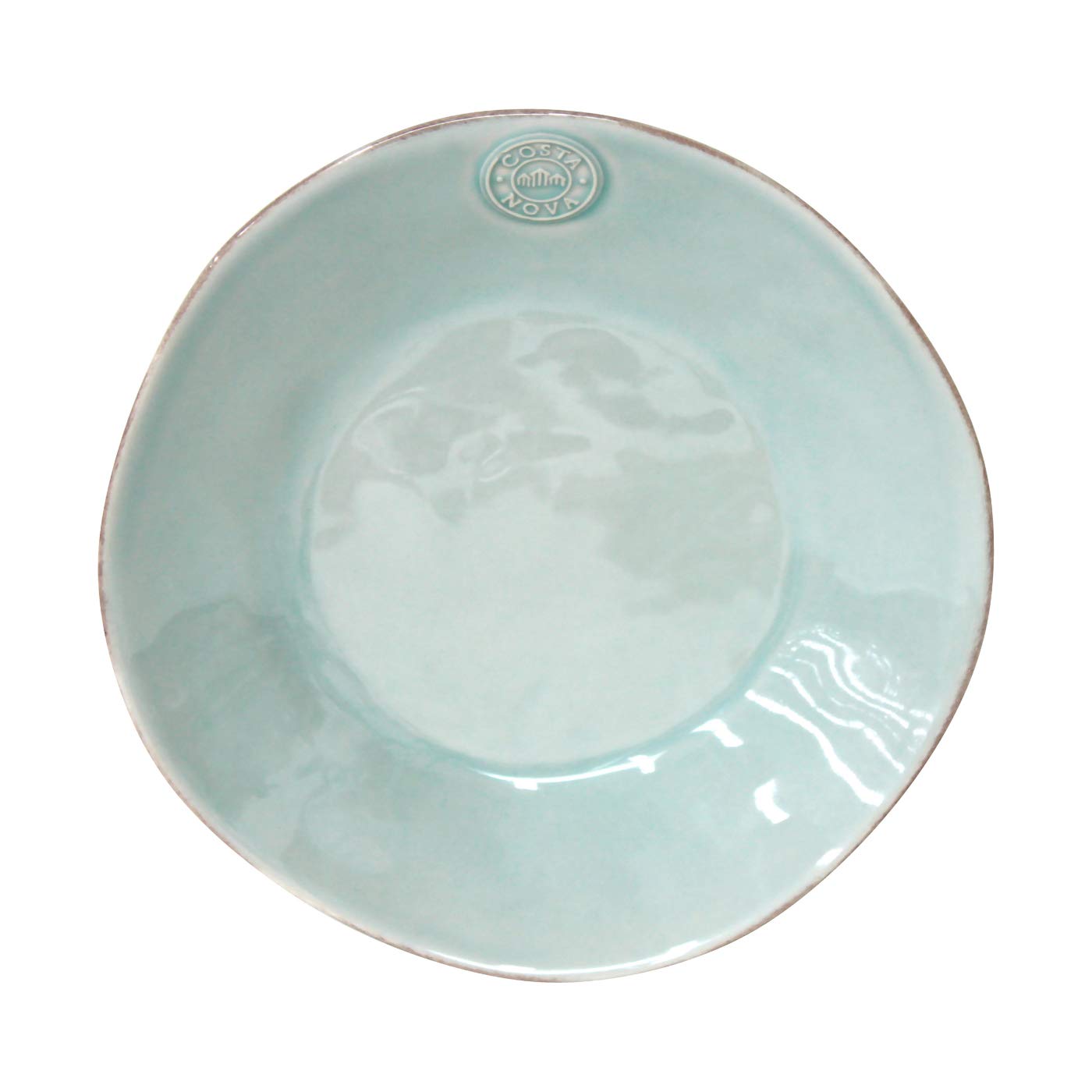 Assiette à soupe grès Costa Nova turquoise 25 cm vaisselle lot de 6 pièces Nova