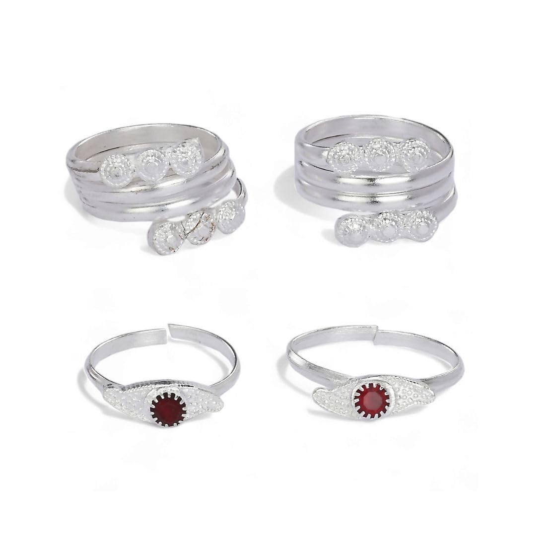See full amazon price history chart for AanyaCentric Combo of 2 Pair Silver-Plated Toe Rings Adjustable, Traditional & Fashion Accessories for Women AanyaCentric Combo of 2 Pair Silver-Plated Toe Rings Adjustable, Traditional & Fashion Accessories for Women (B0D39Y7RH3) Amazon Price History, Amazon Price Tracker