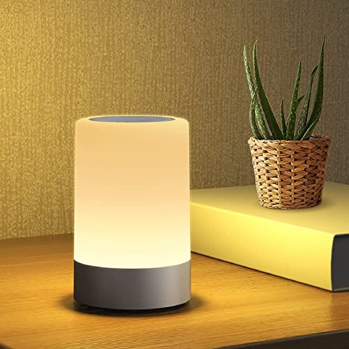 Image of G Keni Nursery Night Light for Baby, Dimmable Night Light Small Touch Lamp, Rechargeable Battery Powered Nursery Lamp for Breastfeeding, Sleep Aid, Nightlight for Kids and Adults,Soft Eye Caring