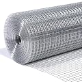 LAN JIA Galvanized Hardware Cloth 1/2in. x 1/2in. Square Mesh 48inch x100foot 19GA Galvanized After Welding Chicken Wire Raised Garden Bed Plant Supports Poultry Netting Snake Fence