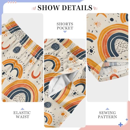 Pajama Pants Bohemian Rainbow Print PJ Bottoms Sleepwear Lounge Sleep Pant with Pockets4