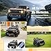 24V Ride on Toy for Big Kids,Ford Bronco Raptor 2 Seater Elecrtic Car for Kids with Remote,Battery Powered Car 4 Wheels with Spring Suspension,LED Light,Bluetooth,3 Speeds (24V, Black)