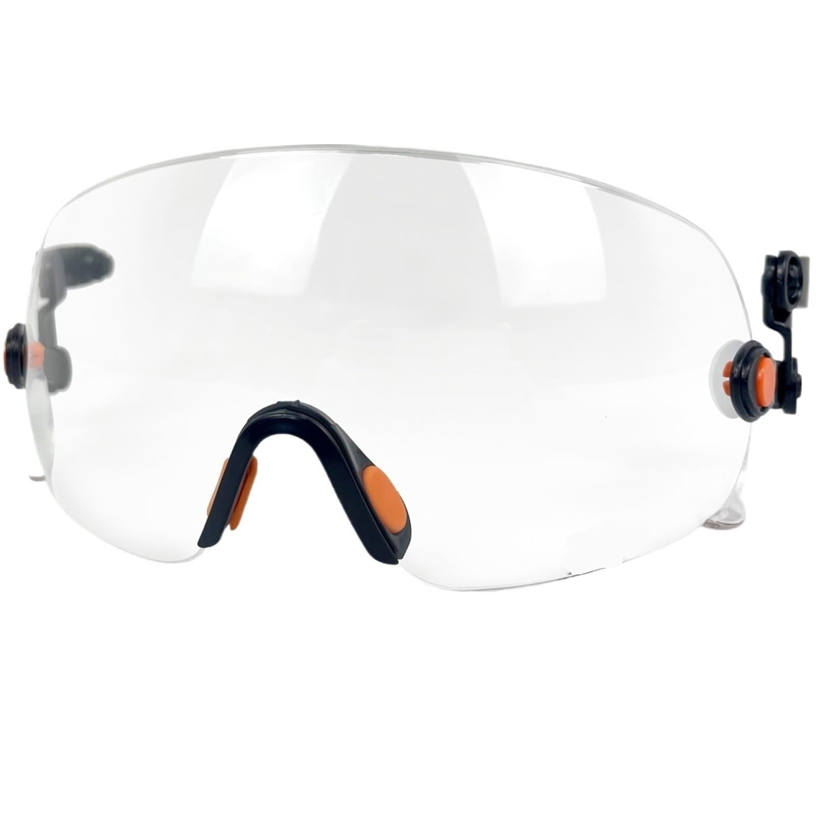 Sicherheitsvisier Aus Polycarbonat Mit Schutzbrille, Schutzhelm-kompatible Kopfbedeckung for Industriellen Augen- Und Gesichtsschutz(Buildin Clear Visor)