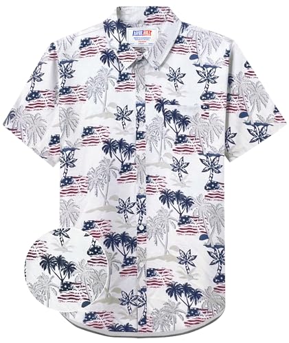 Arvilhill Man American Flag Shirts Independence Day 1776 Beach Funny