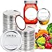 LeapBeast Canning Lids 100 sztuk słoików na przetwory, do Mason Jar, wielokrotnego użytku, z metalu, dobra szczelność, kompatybilne z Ball & Kerr Mason Jars (100 pokrywek)