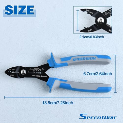 SPEEDWOX 4-in-1 Multi Purpose Electricians Pliers Wire Stripper, Wire Cutter - Image 4