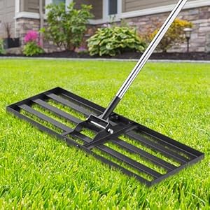 30×10 inch Lawn Leveling Rake,...