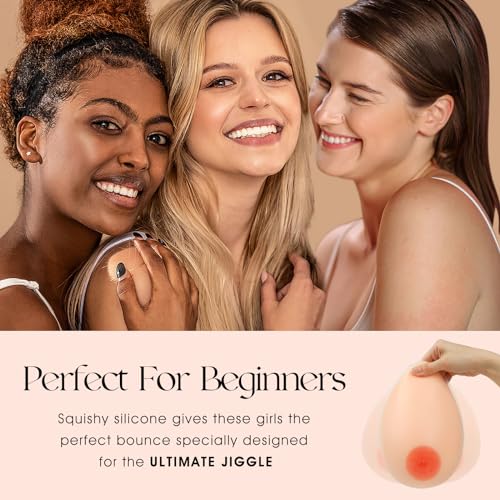 Image of Vollence Silicone Breast Forms Fake Boobs for Mastectomy Prosthesis Transgender