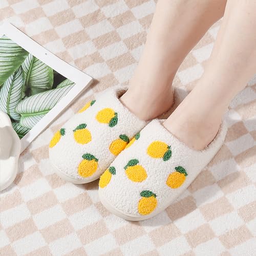 Cherry Slippers for Women Men Fruit Shoes Cute Memory Foam Soft Winter Warm Indoor Outdoor Slippers2