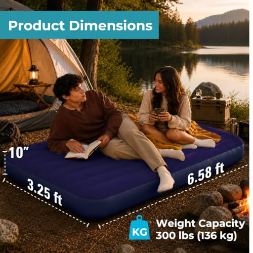 Toy Imagine 6.25ft L × 3.25ft B Inflatable Air Bed - Image 2