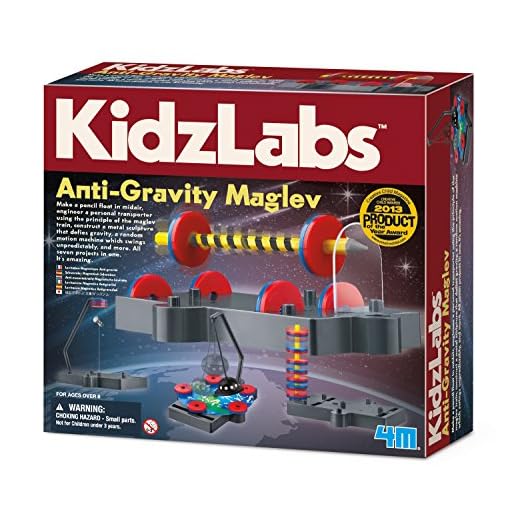 4M Kidzlabs Anti Gravity Magnetic Levitation Science Kit - Maglev Physics Stem Toys Educational Gift for Kids & Teens, Girls & Boys (3686)