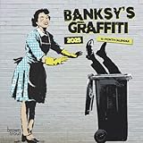 Banksy's Graffiti OFFICIAL | 2025 7 x 14 Inch Monthly Mini Wall Calendar | Plastic-Free | BrownTrout | Drawings Street Art Design
