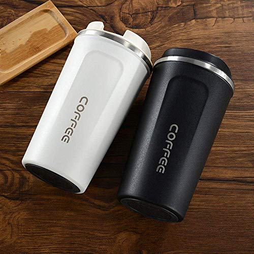 LWX Taza Termo de café de Acero Inoxidable de 380 ml / 510 ml, frascos de vacío portátiles para Coche, Taza térmica de… - Imagen 6