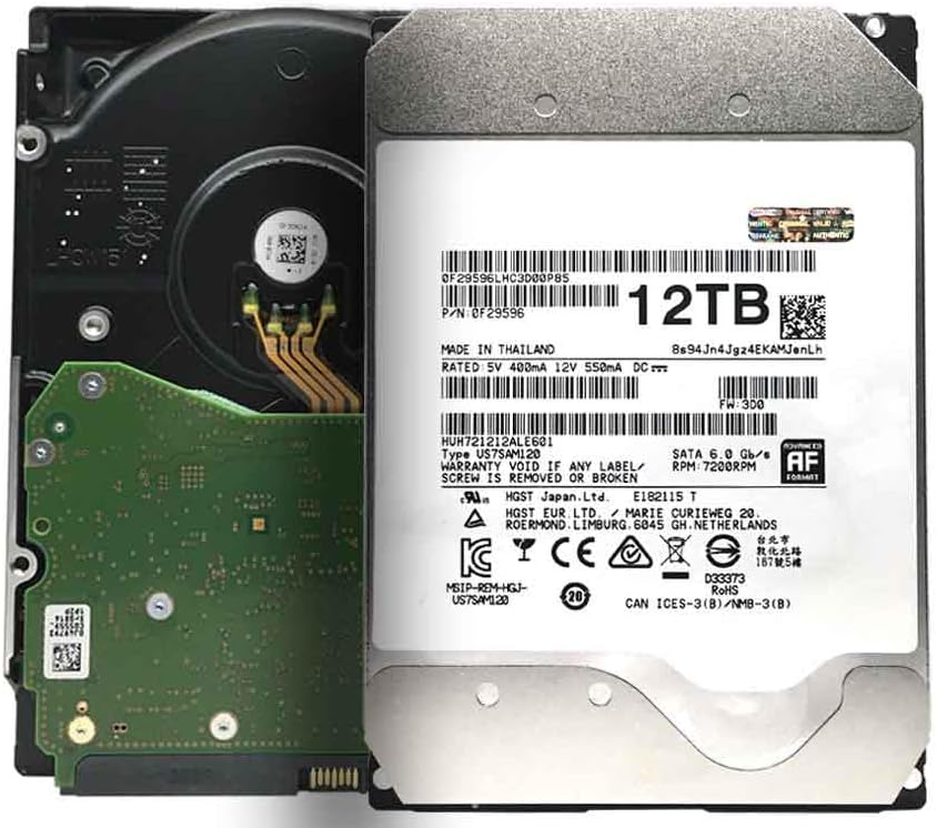 MDD MAXDIGITALDATA MDD - HC520 HUH721212ALE601 12TB 7200RPM 128MB Cache SATA 6.0Gb/s 3.5-inch Enterprise Hard Drive - 5 Year Warranty (Renewed)