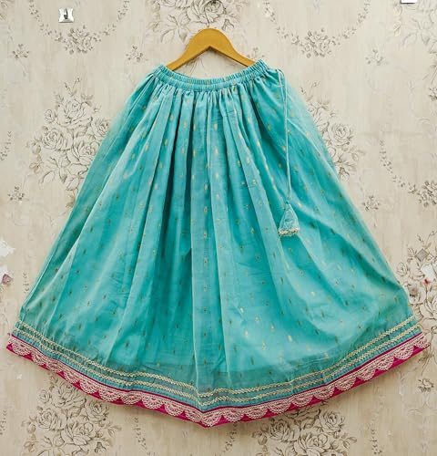 Image of Kids Traditional Lehenga Choli Set with Embroidered Pink Choli & Dupatta